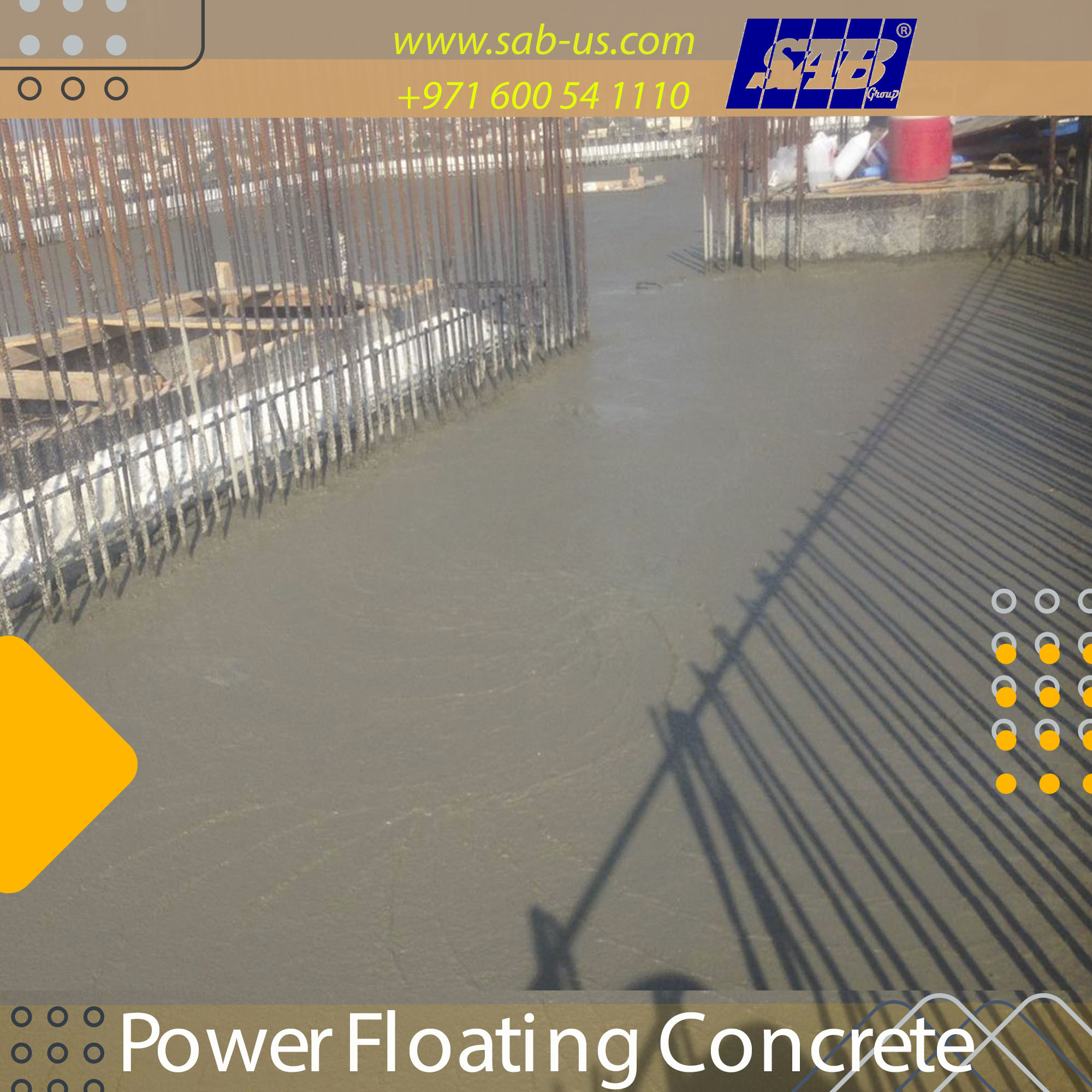 SAB® Power floating concrete
