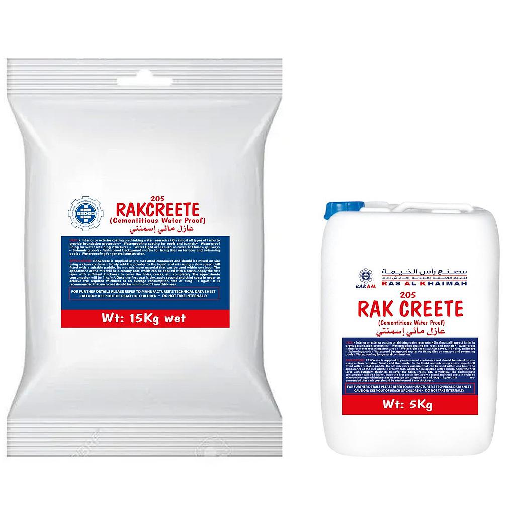 RAKAM Rak Creete 205 Cementitious Waterproof (20 KG) Grey